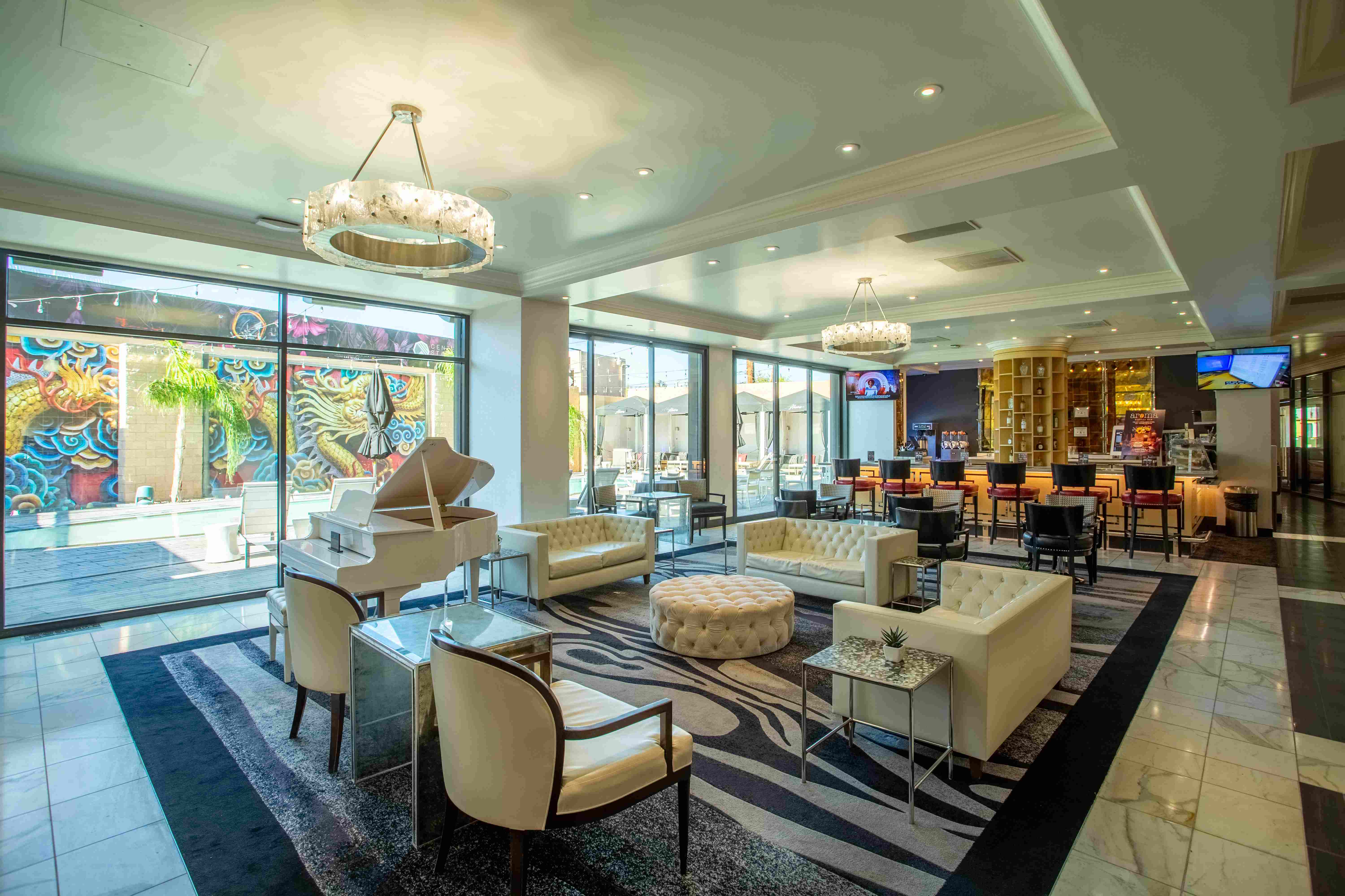 Ivory Piano Bar Wedding Reception