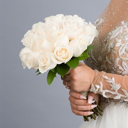 Twenty-Four Rose Hand Tied Bouquet