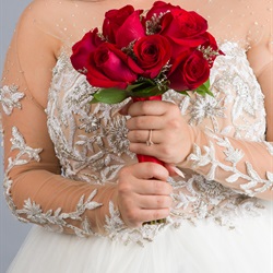 Twelve Rose Hand Tied Bouquet