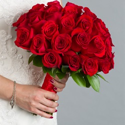 Thirty-Six Rose Hand Tied Bouquet