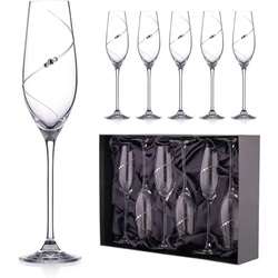 Swarovski Champagne Flutes Set of 6 